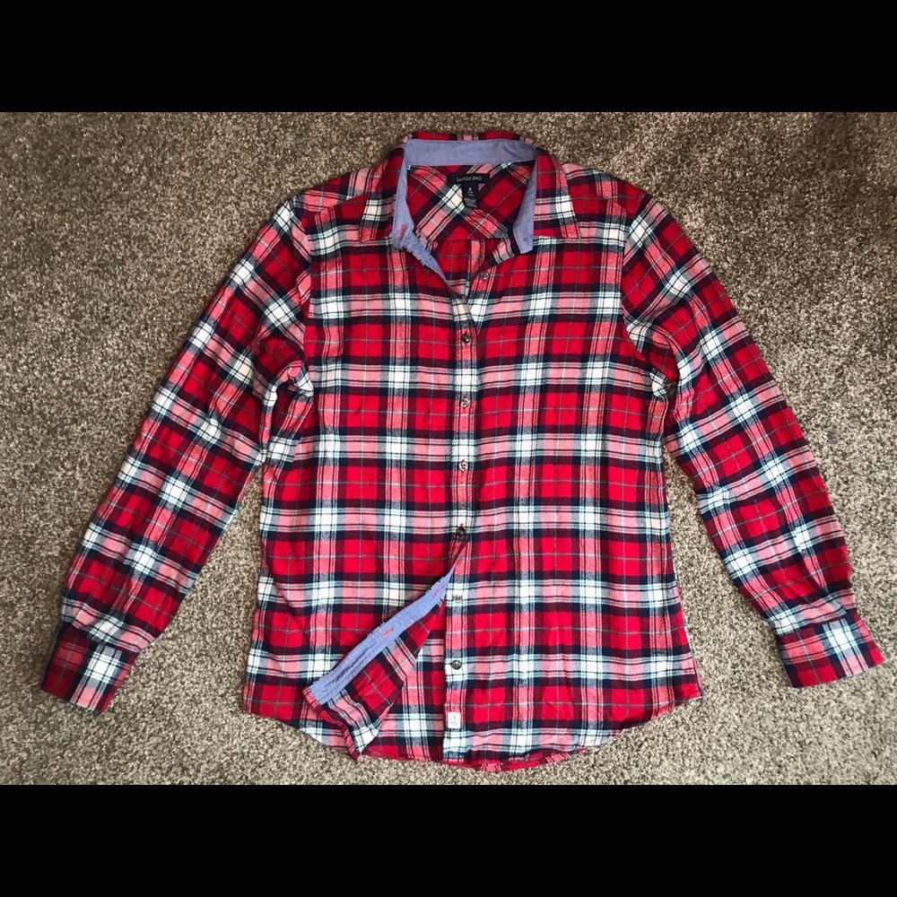 Women’s Lands’ End Flannel Shirt - Size Small (6-8)